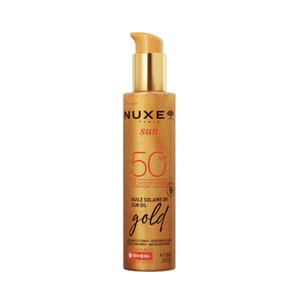olio solare dorato 50 nuxe